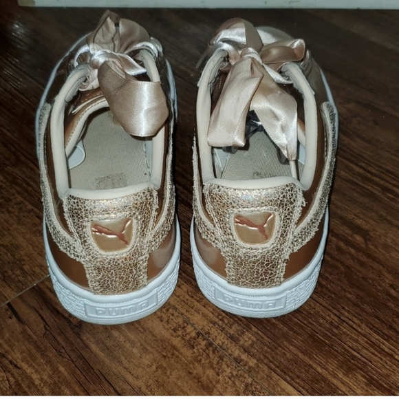 Puma Basket Heart Lunar Lux Big Girls Athletic Shoe Sneakers Size 5c - Picture 5 of 8